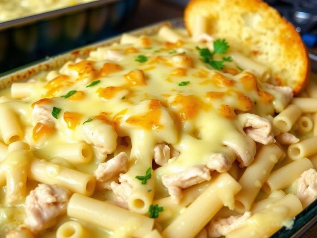 Chicken Alfredo Pasta Bake Recipe