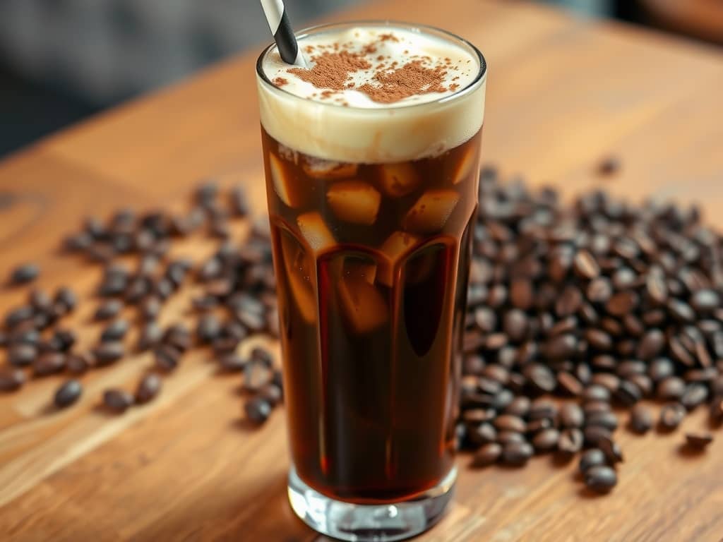 Iced Coffee with Cream Froth Recipe