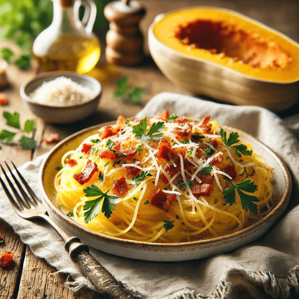 Spaghetti Squash Carbonara Recipe