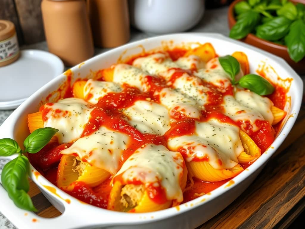 Spinach and Ricotta Stuffed Shells Recipe