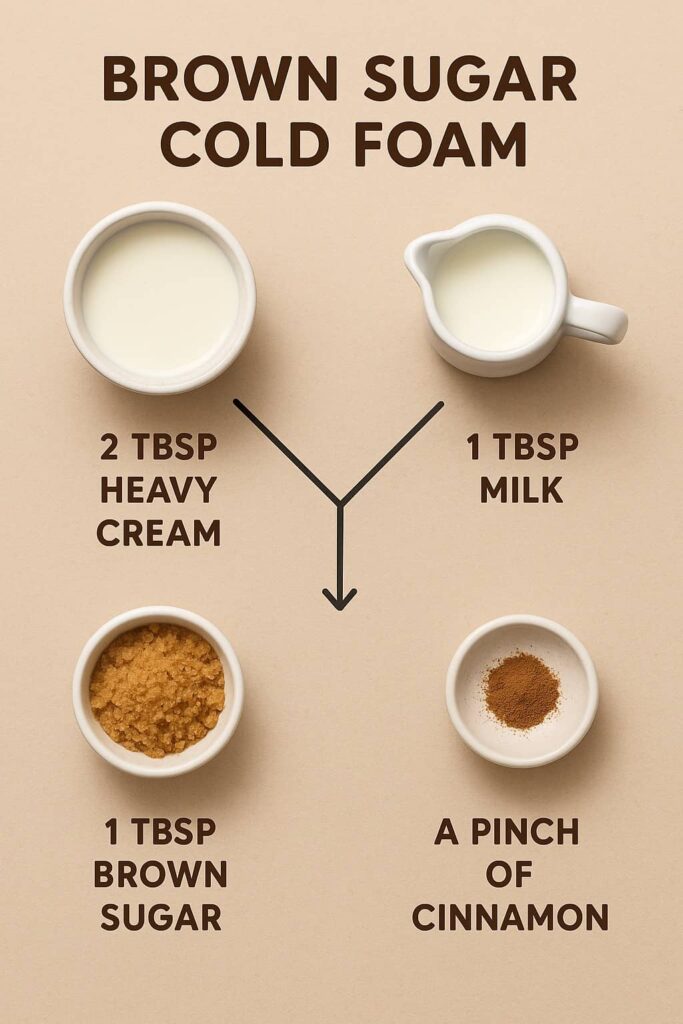 Brown Sugar Cold Foam - Ingredients