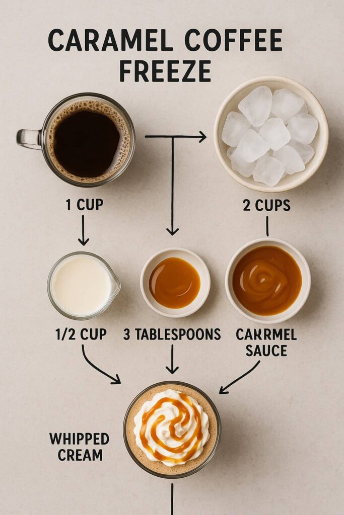 Caramel Coffee Freeze - Ingredients