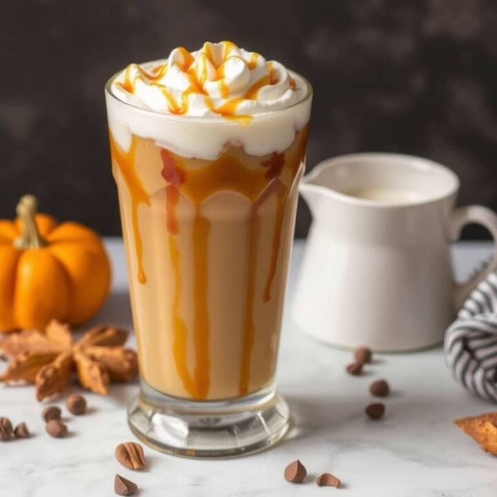 Caramel Pumpkin Spice Iced Coffee