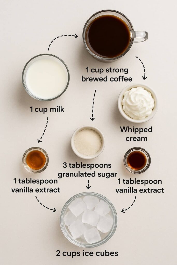 Coffee Frappuccino - Ingredients