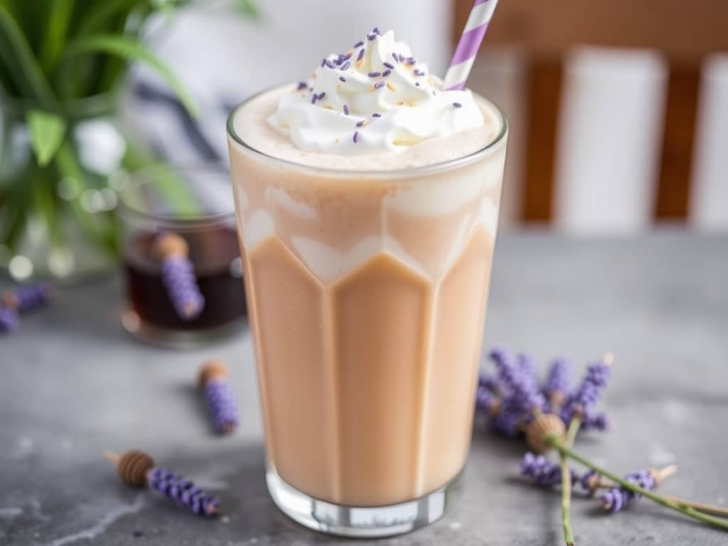 Honey Lavender Frozen Latte Recipe