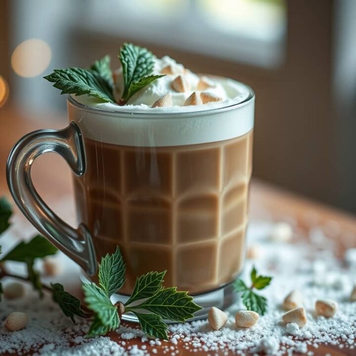 Refreshing Mocha with Peppermint Delight