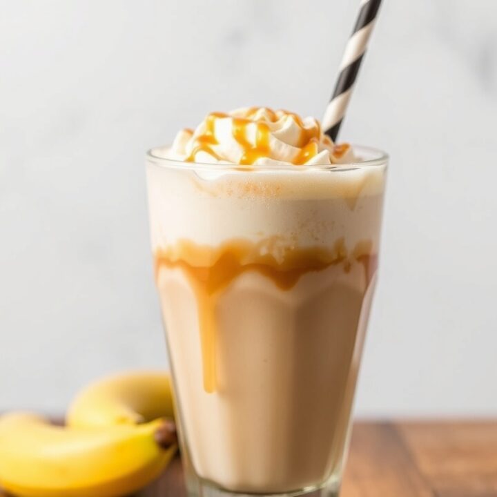 Banana Caramel Frappé