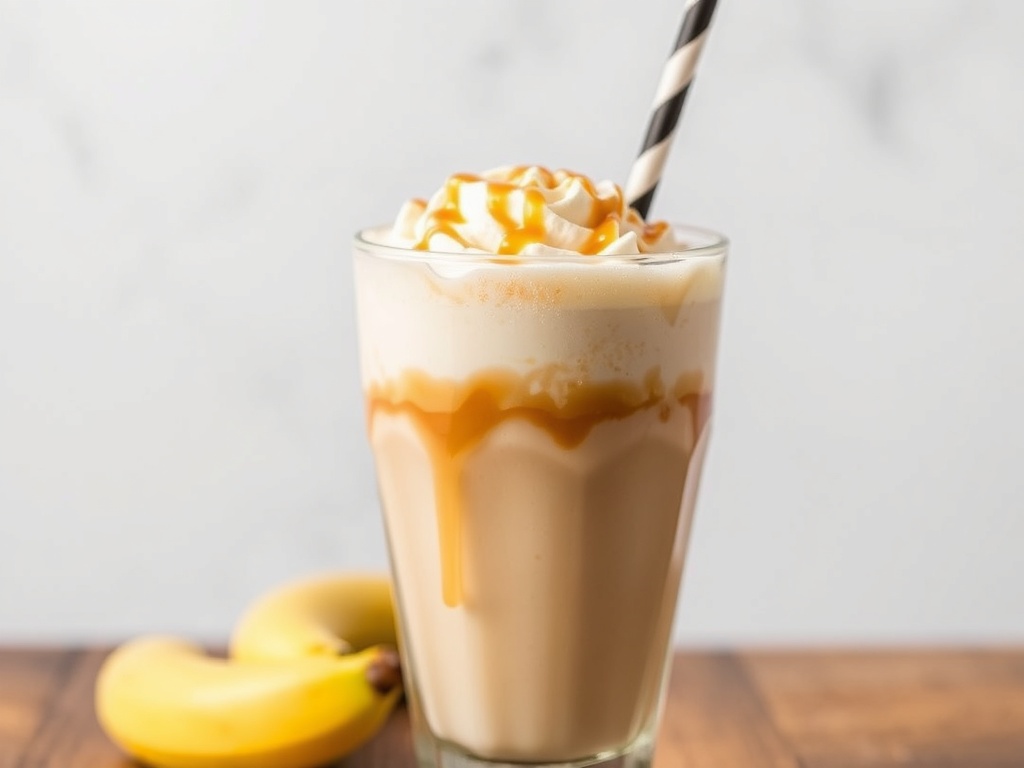 Banana Caramel Frappé Recipe