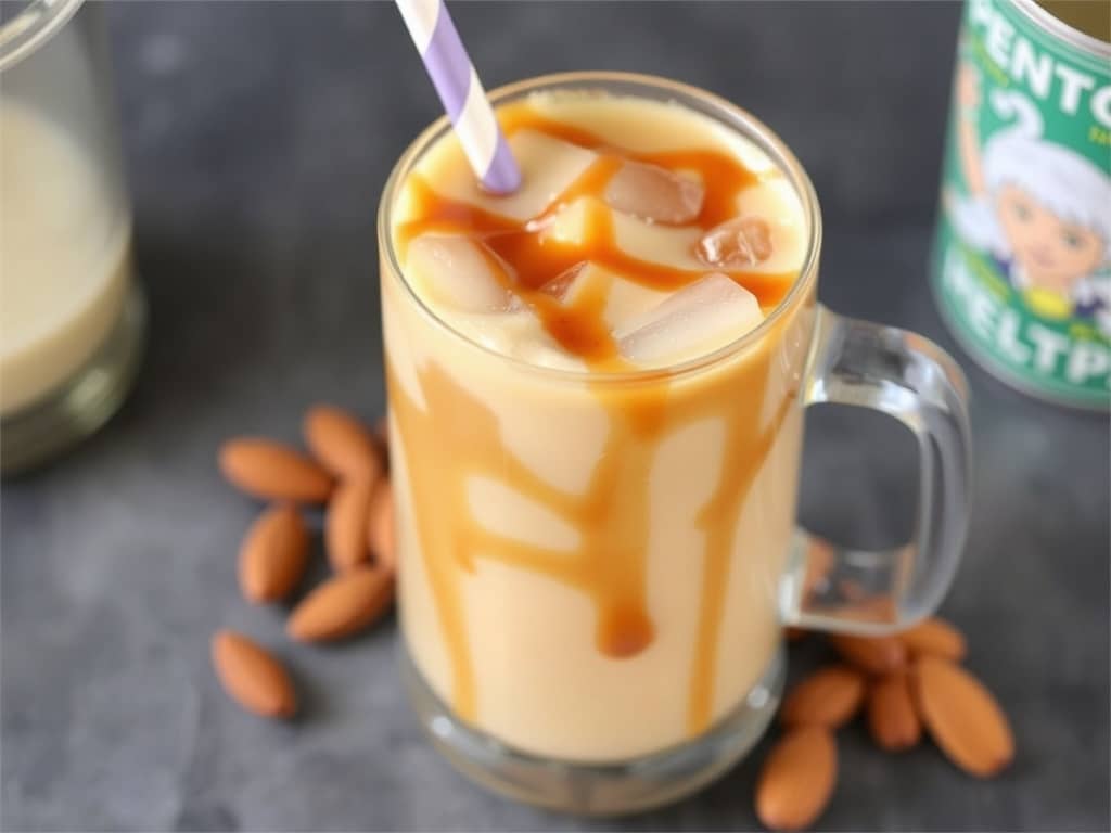 Caramel Almond Milk Iced Coffee Recipe