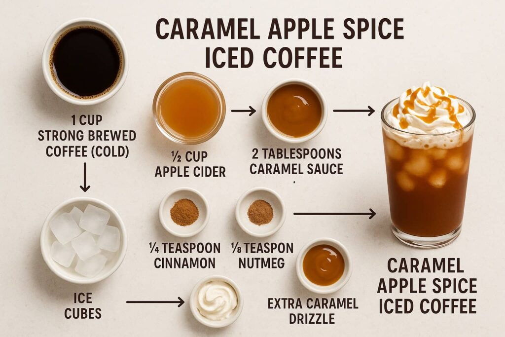 Caramel Apple Spice Iced Coffee - Ingredients
