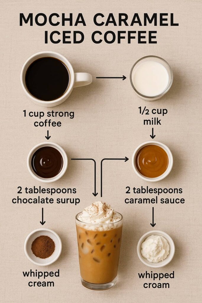 Mocha Caramel Iced Coffee - Ingredients