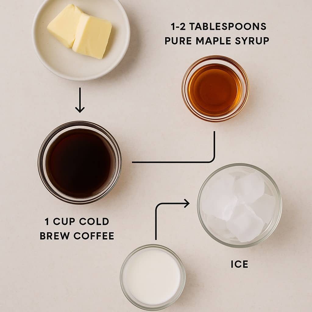 Maple Brown Butter Cold Brew - Ingredients