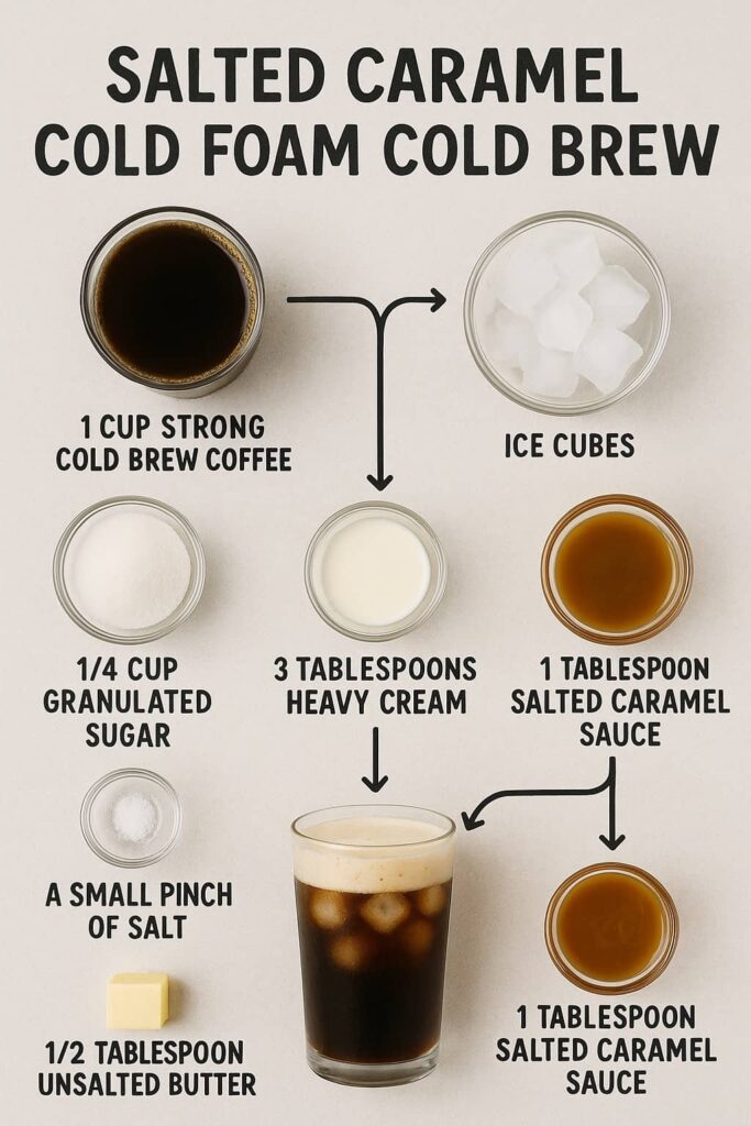 Salted Caramel Cold Foam Cold Brew - Ingredients