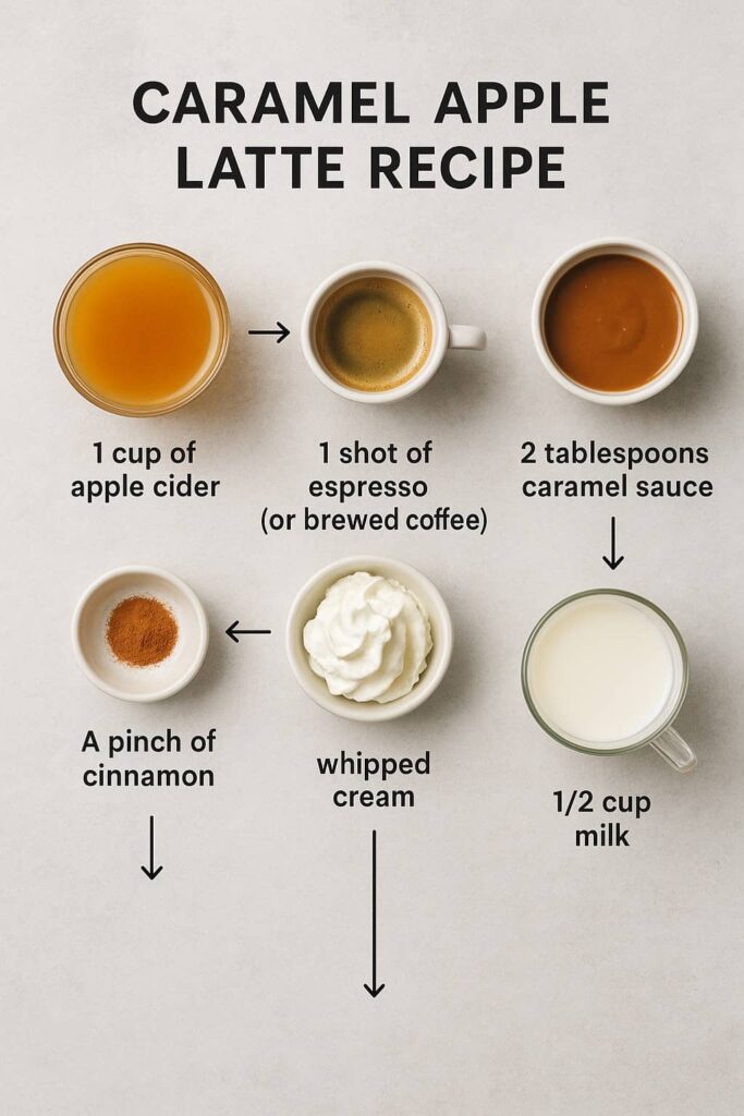 Caramel Apple Latte - Ingredients