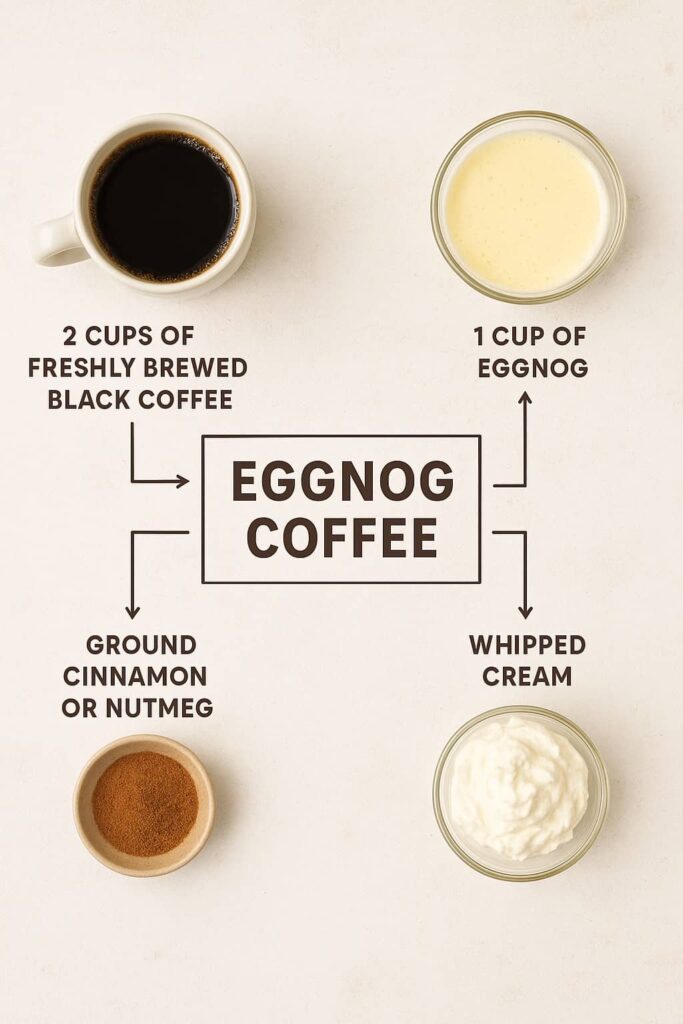 Eggnog Coffee - Ingredients
