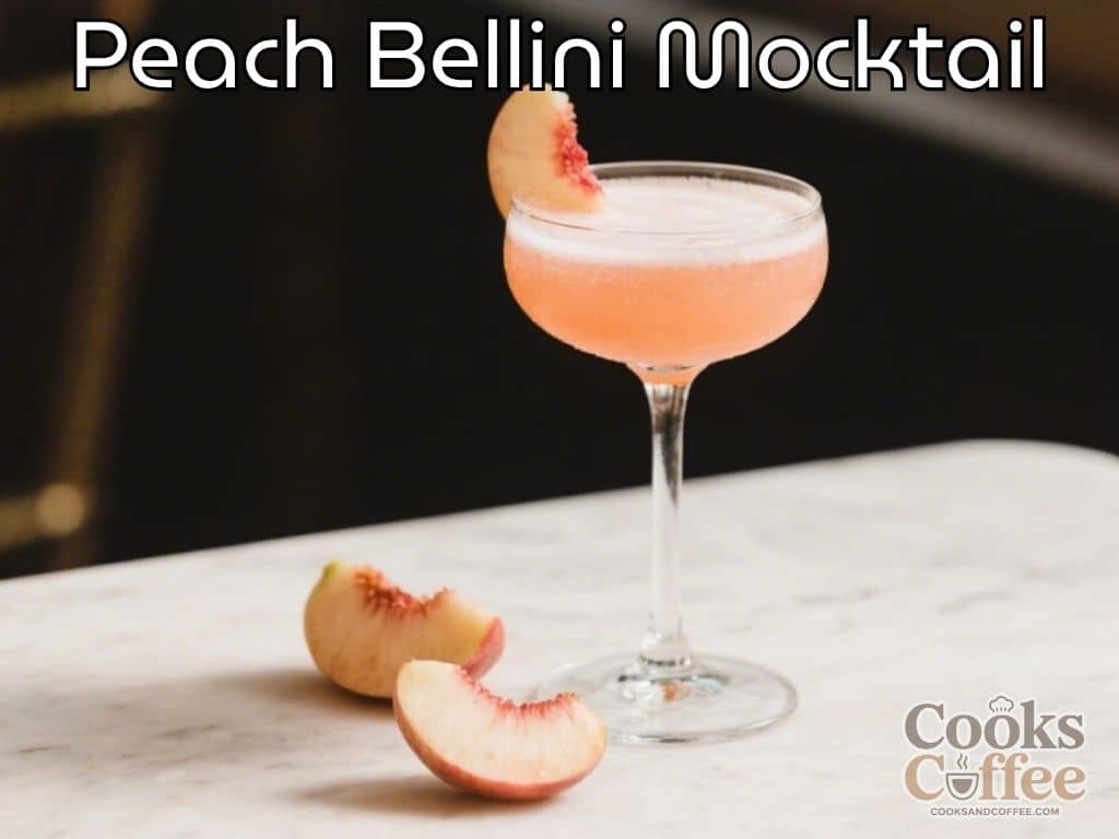 Peach Bellini Mocktail – A Bright, Bubbly Non-Alcoholic Sip